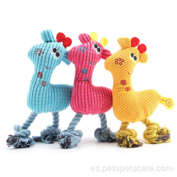 Pet Juguetis de peluche con cuerda y chirriante